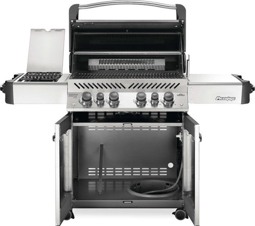 Napoleon Prestige 500 Propane Gas Grill with Infrared Side and Rear Burner (Stainless Steel)