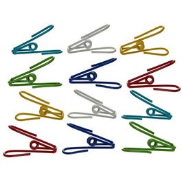 Bag Clips, Wire, Assorted Colors, 12-Pk.