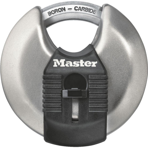 Master Lock Magnum 2-3/4 In. W. Stainless Steel Discus Keyed Different Padlock