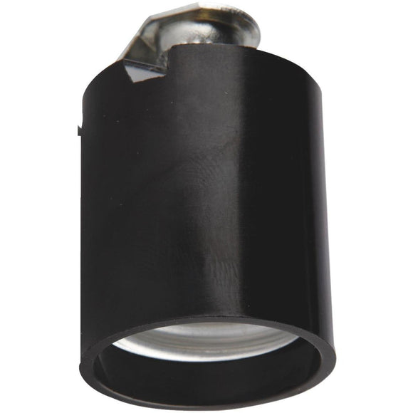 Leviton Keyless Medium Base Black Lamp Socket