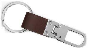 Hy-ko Products Key Chain Leather Brown (5 Pack)