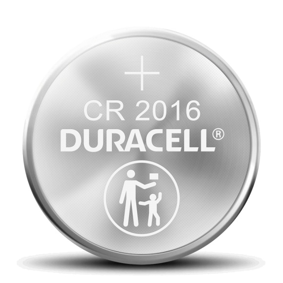 Duracell CR 2016 Lithium Coin Battery with Bitter Coating