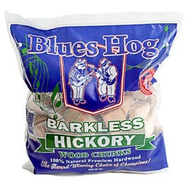 Wood Chunks, Barkless Hickory, 300-Cu. in. Bag