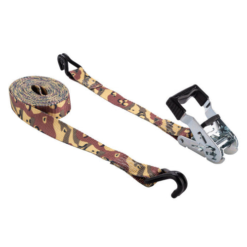 Keeper Camo Ratchet Tie-Down With Open Handle (16’ - 2 Pack)