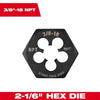 Milwaukee 2-1/6 Hex Threading Die