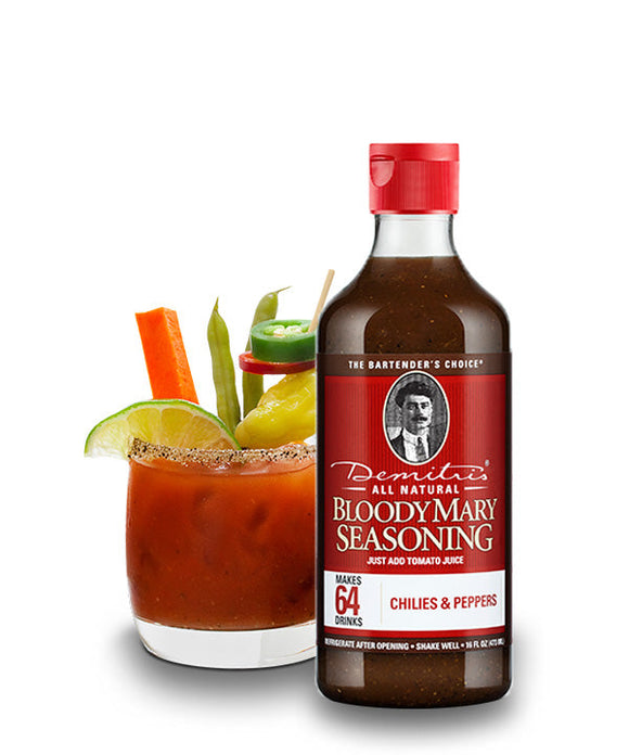 Demitris Chilies & Peppers Bloody Mary Seasoning (8 oz - Case of 6)