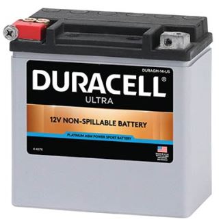 Duracell Ultra 14-BS 12V 220CCA AGM Powersport Battery (14-BS 12V 220CCA)