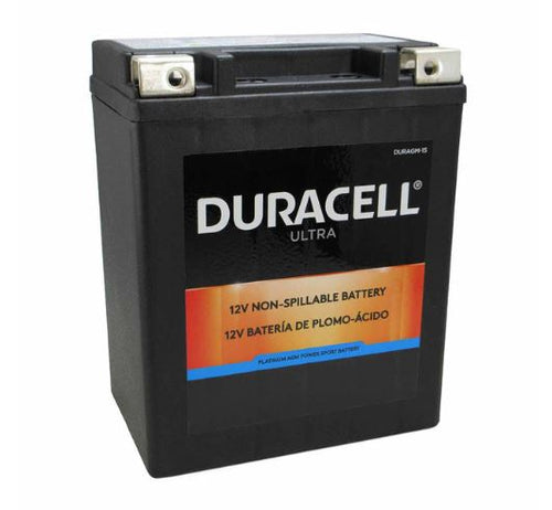 Duracell Ultra 14AH-BS 12V 220CCA AGM Powersport Battery (14AH-BS 12V 220CCA)