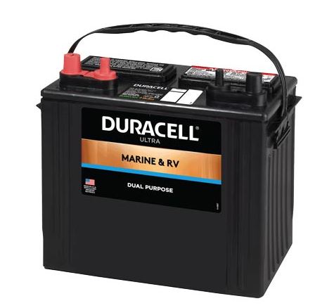 Duracell Ultra 24M 12V 550CCA Flooded Dual Purpose Marine & RV Battery ...