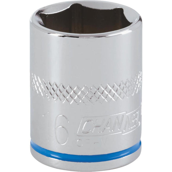 Channellock 3/8 In. Drive 16 mm 6-Point Shallow Metric Socket