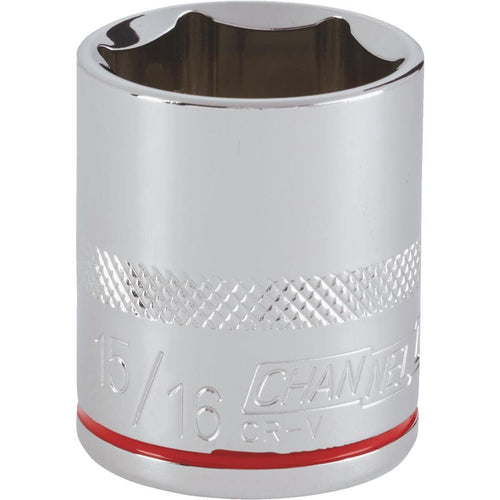 Channellock 1/2 In. Drive 15/16 In. 6-Point Shallow Standard Socket