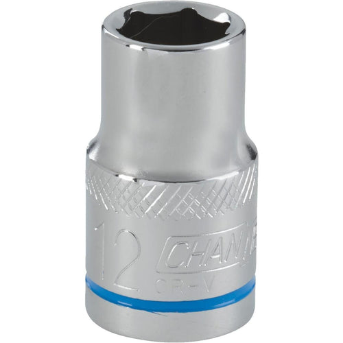 Channellock 1/2 In. Drive 12 mm 6-Point Shallow Metric Socket