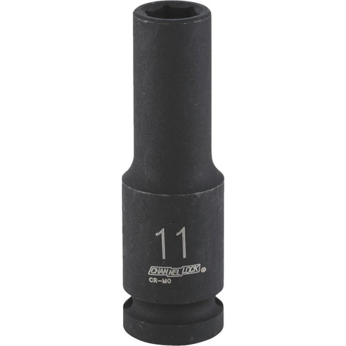 Channellock 1/2 In. Drive 11 mm 6-Point Deep Metric Impact Socket