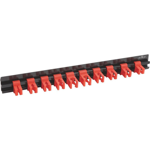 Channellock 1-5/8 In. W x 13-7/8 In. Screwdriver Rail, 10 Clips