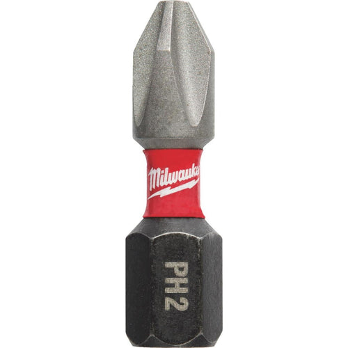 Milwaukee Shockwave #2 Phillips 1 In. Insert Impact Screwdriver Bit