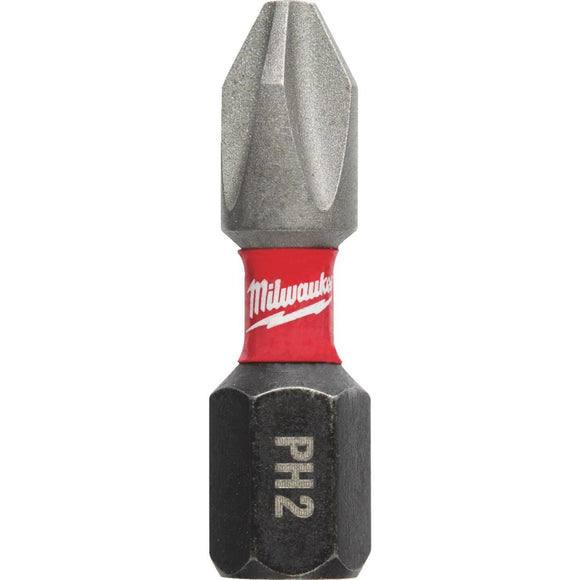 Milwaukee Shockwave #2 Phillips 1 In. Insert Impact Screwdriver Bit