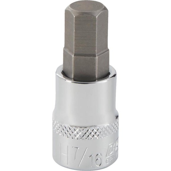 Channellock 3/8 In. Drive 7/16 In. 6-Point Standard Hex Bit Socket