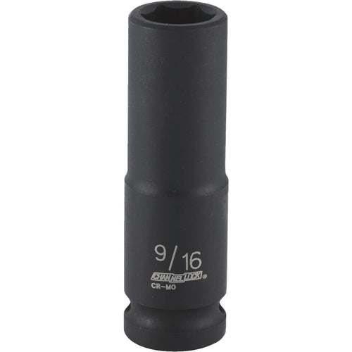 Channellock 1/2 In. Drive 9/16 In. 6-Point Deep Standard Impact Socket