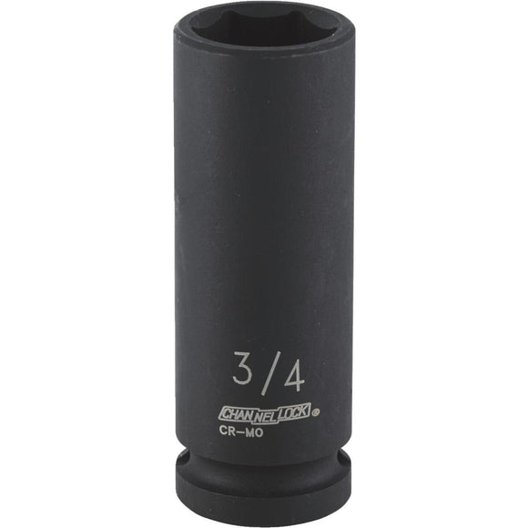 Channellock 1/2 In. Drive 3/4 In. 6-Point Deep Standard Impact Socket