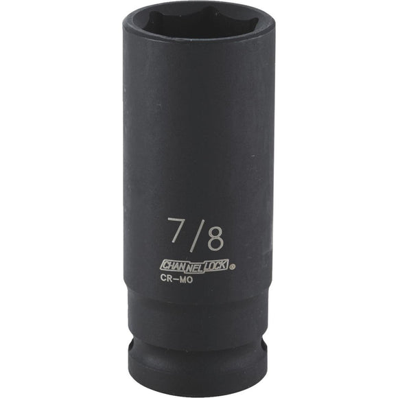 Channellock 1/2 In. Drive 7/8 In. 6-Point Deep Standard Impact Socket