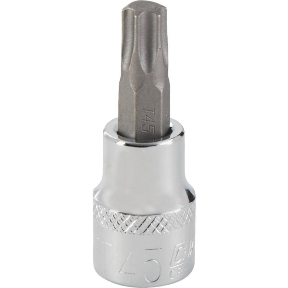 Channellock 3/8 In. Drive T45 6-Point Torx Bit Socket