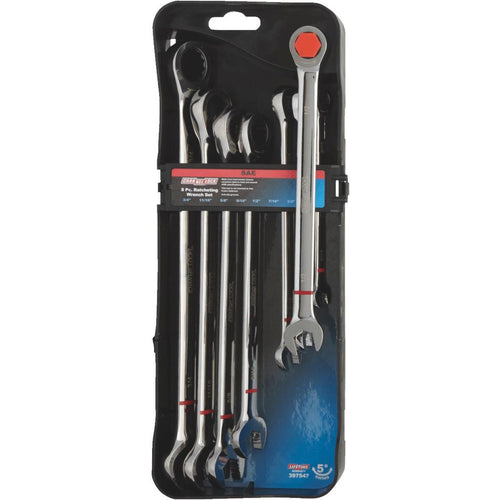 Channellock Standard 12-Point Ratcheting Combination Wrench Set (8-Piece)