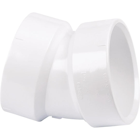 Charlotte Pipe 1-1/2 In. 22-1/2D PVC DWV Elbow