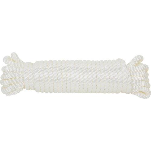 Do it 3/8 In. x 50 Ft. White Twisted Nylon Packaged Rope