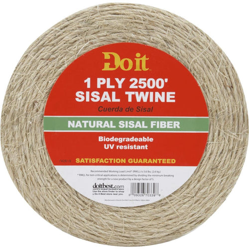 Do it 1-Ply x 2500 Ft. Tan Sisal Fiber Twine