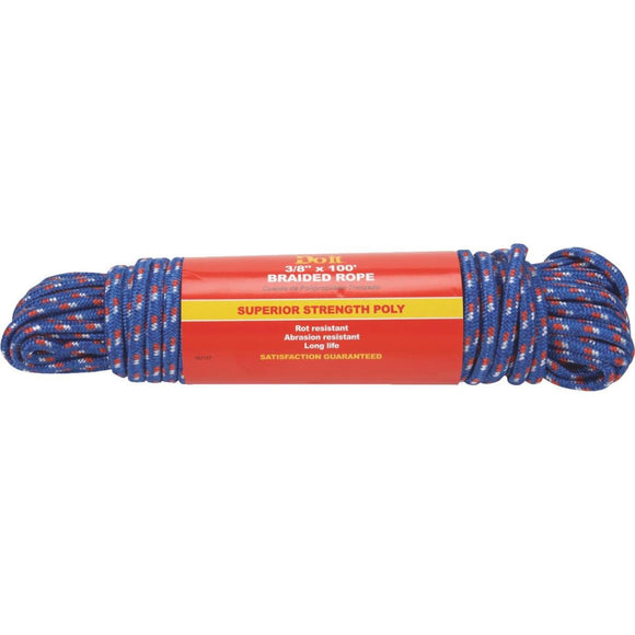 Do it 3/8 In. x 100 Ft. Assorted Colors Double Braided Polypropylene Packaged Rope