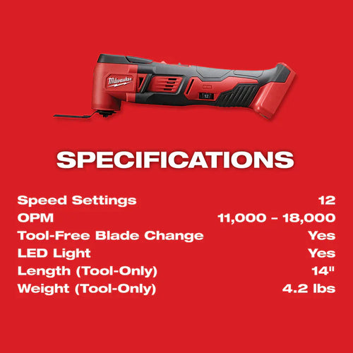 Milwaukee M18™ Cordless Multi-Tool Special Buy Kit