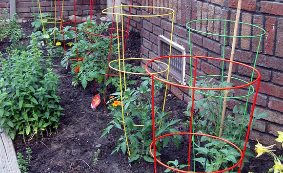 Glamos Wire Colorful Heavy Duty Round Plant Supports Tomato Cages