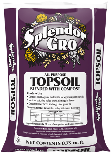 Creekside Soils Splendor Gro All Purpose Topsoil Blended With Compost (.75 Cuft. Bags)