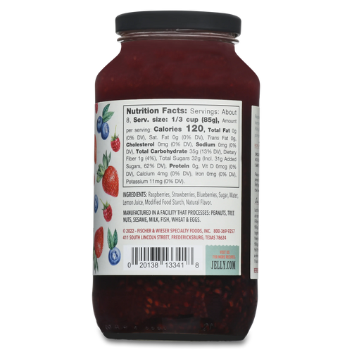 Fischer & Wieser Texas Triple Berry Pie Filling (11 oz)