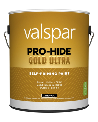 Valspar® Pro-Hide® Gold Ultra Interior Self-Priming Paint Eggshell 1 Gallon Super One Coat White (1 Gallon, Super One Coat White)