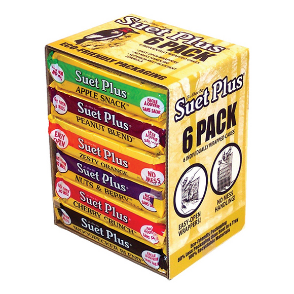 SUET PLUS VARIETY SUET CAKES 6 PACK (0.382 lbs)