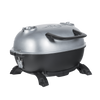 Portable Kitchen PKGO Charcoal Grill & Smoker with Flipkit (Silver)