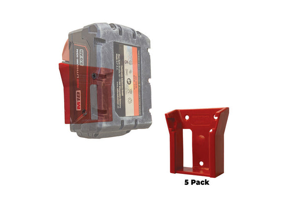StealthMounts Battery Mounts for Milwaukee M18 (Red)
