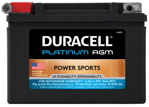 Duracell Ultra 14AH-BS 12V 220CCA AGM Powersport Battery (14AH-BS 12V 220CCA)