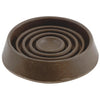 Do it 1-1/2 In. Inner Diameter Round Brown Furniture Leg Cup,(4-Pack)