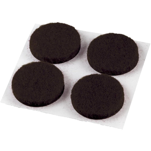 Do it 1/2 In. Brown Round Felt Pad (24-Count)