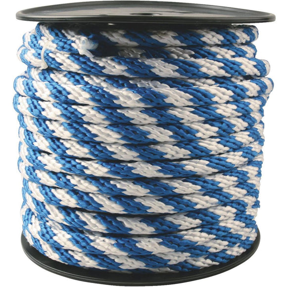 Do it 5/8 In. x 150 Ft. Blue & White Derby Polypropylene Rope