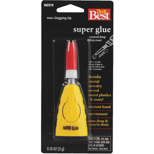 Do it Best 0.10 Oz. Liquid Super Glue with Control Drop Dispenser