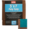 Do it Best 1 Side Green/1 Side Brown Woven 5 Ft. x 7 Ft. Medium Duty Poly Tarp