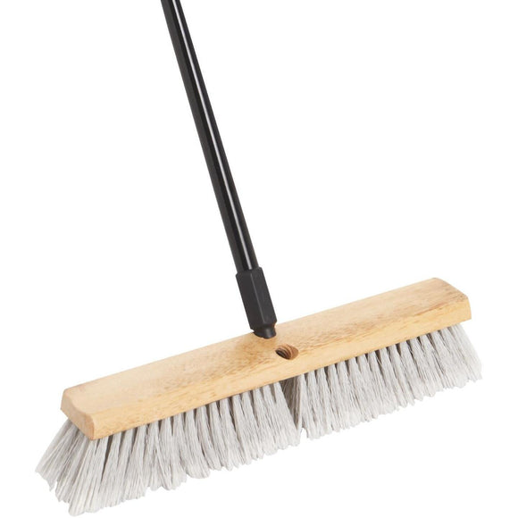 Do it Best 18 In. W. x 60 In. L. Metal Handle Alpine Plus Push Broom