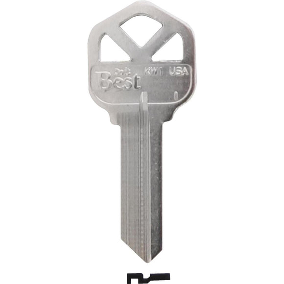 Do it Best Kwikset Nickel Plated House Key, KW1 (250-Pack)
