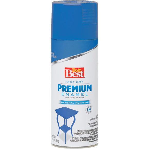 Do it Best Premium Enamel 12 Oz. Gloss Spray Paint, Ocean Blue