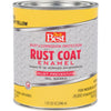 Do it Best Rust Coat Oil-Based Gloss Enamel, Bright Yellow, 1 Qt.