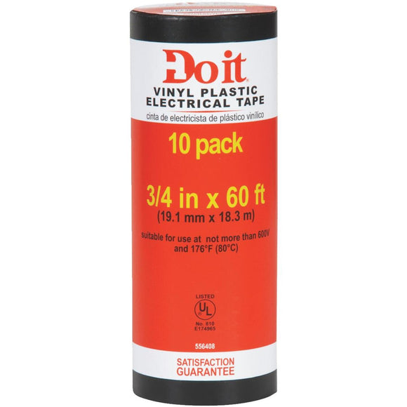 Do it General Purpose 3/4 In. x 60 Ft. Electrical Tape (10-Pack)