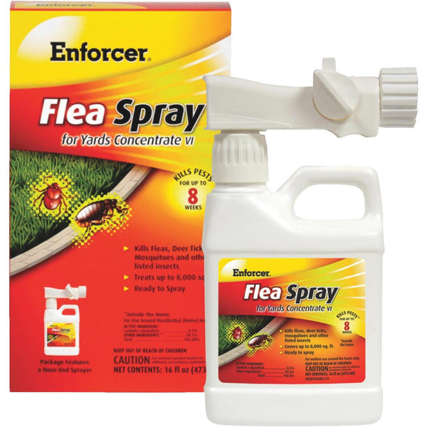 garden flea spray Enforcer 16 Oz. Ready To Spray Hose End Tick & Flea Killer Yard Spray - Arcadia, WI